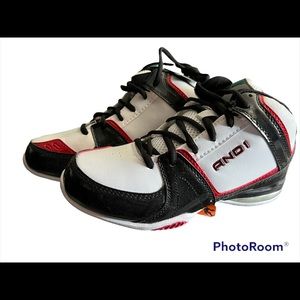 Black, white and red youth size 5 AND 1